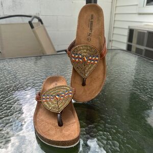 SOUL Naturalizer Multicolor Beaded Sandals